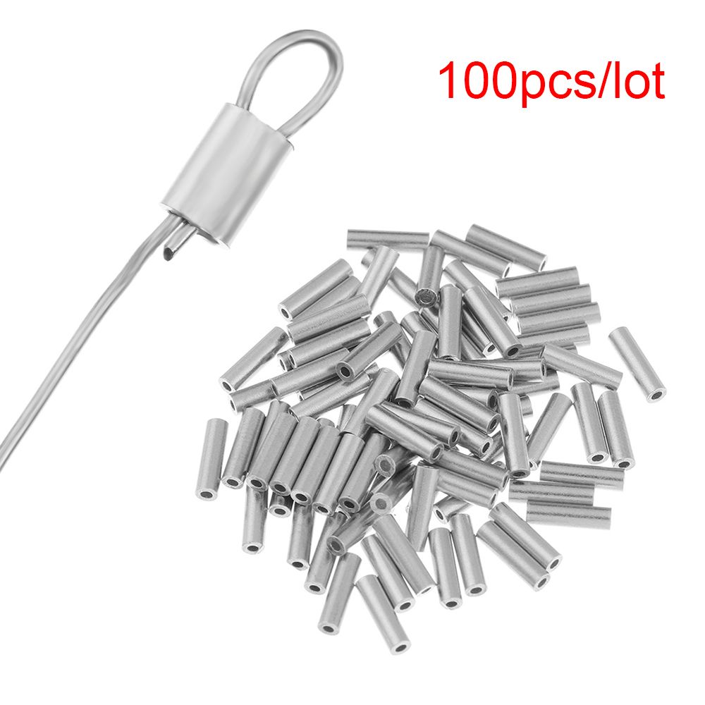 Baitcasting Reel - 100PCs/Lot 0.8mm/1.0mm/1.2mm/1.4mm/1.6mm/1.8mm Round Real Aluminum Tube