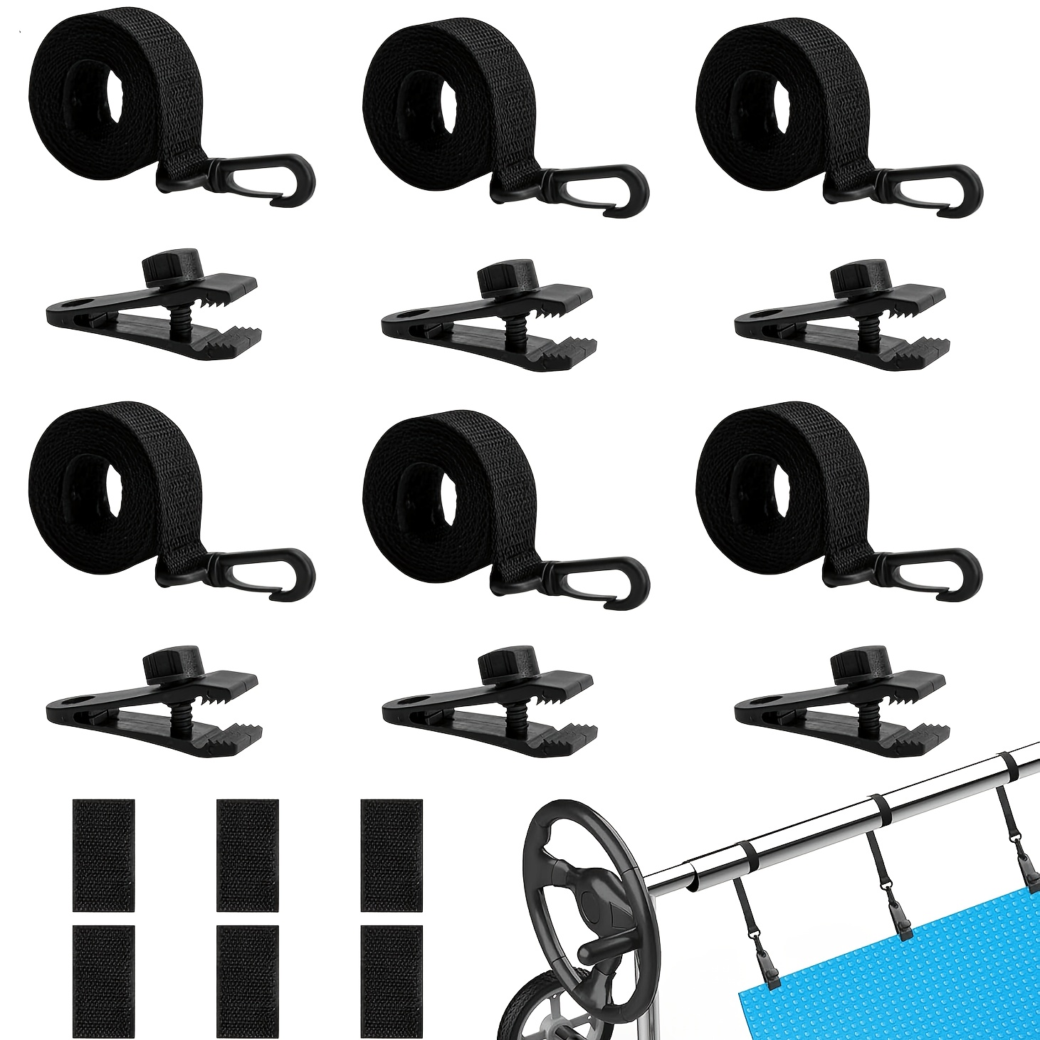 18 Pcs Solar Cover Reel Instal - огляд і ціна Reel Cover
